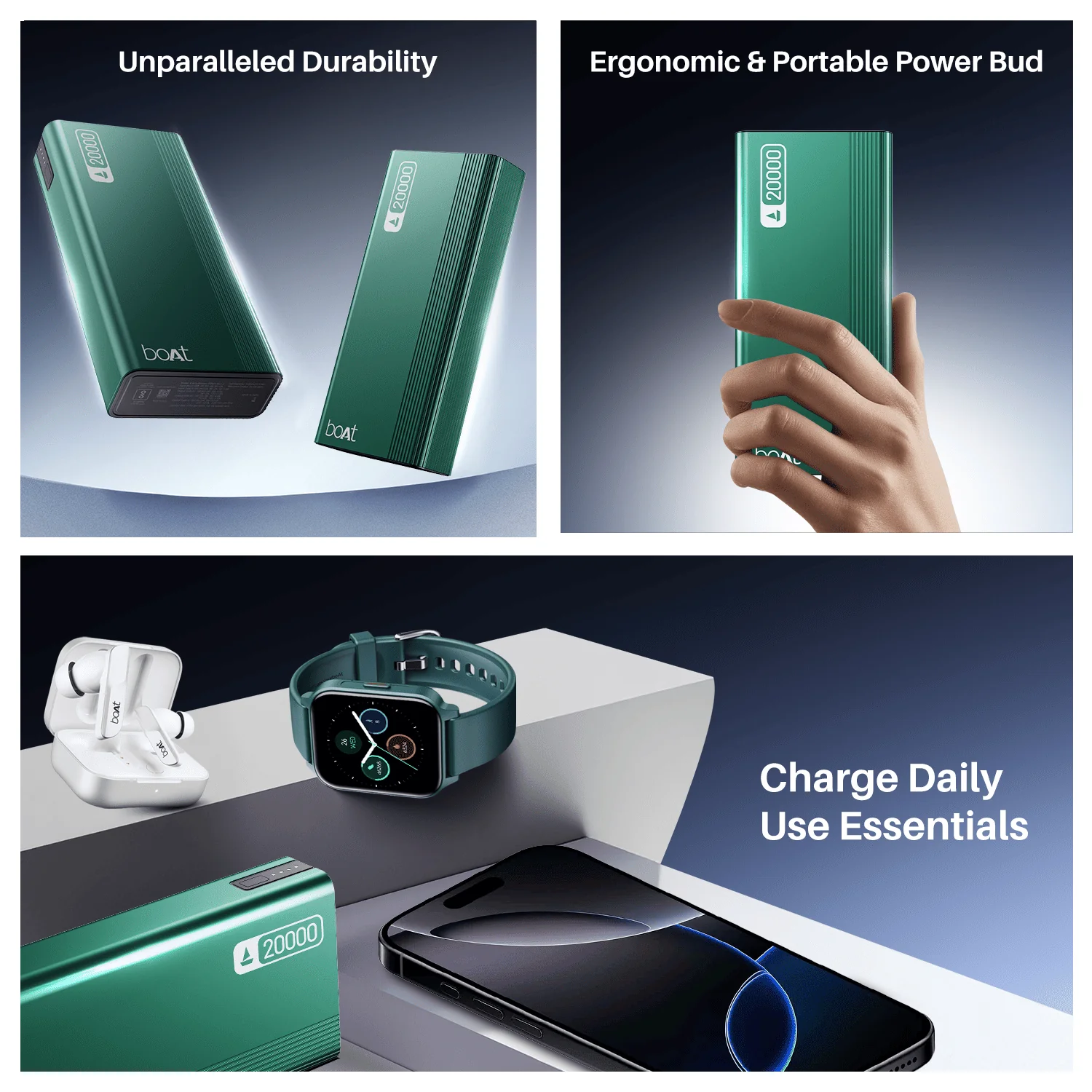 Energyshroom PB401 | Powerbank with 20000mAh Lithium Polymer Battery, Multiple Ports for Simultaneous Charging - Image 41