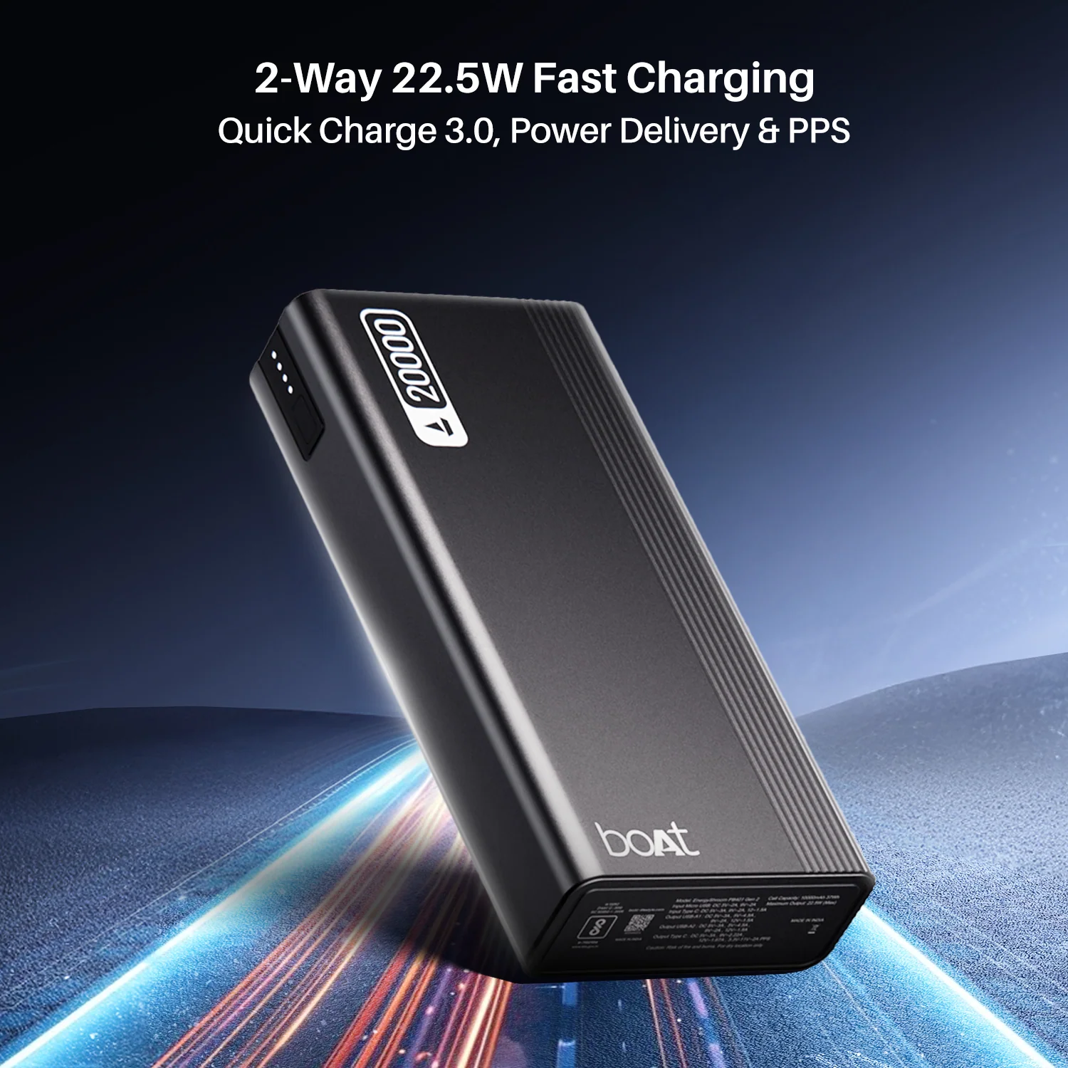 Energyshroom PB401 | Powerbank with 20000mAh Lithium Polymer Battery, Multiple Ports for Simultaneous Charging - Image 7