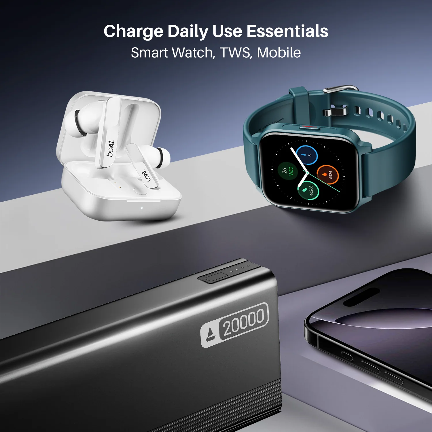 Energyshroom PB401 | Powerbank with 20000mAh Lithium Polymer Battery, Multiple Ports for Simultaneous Charging - Image 9