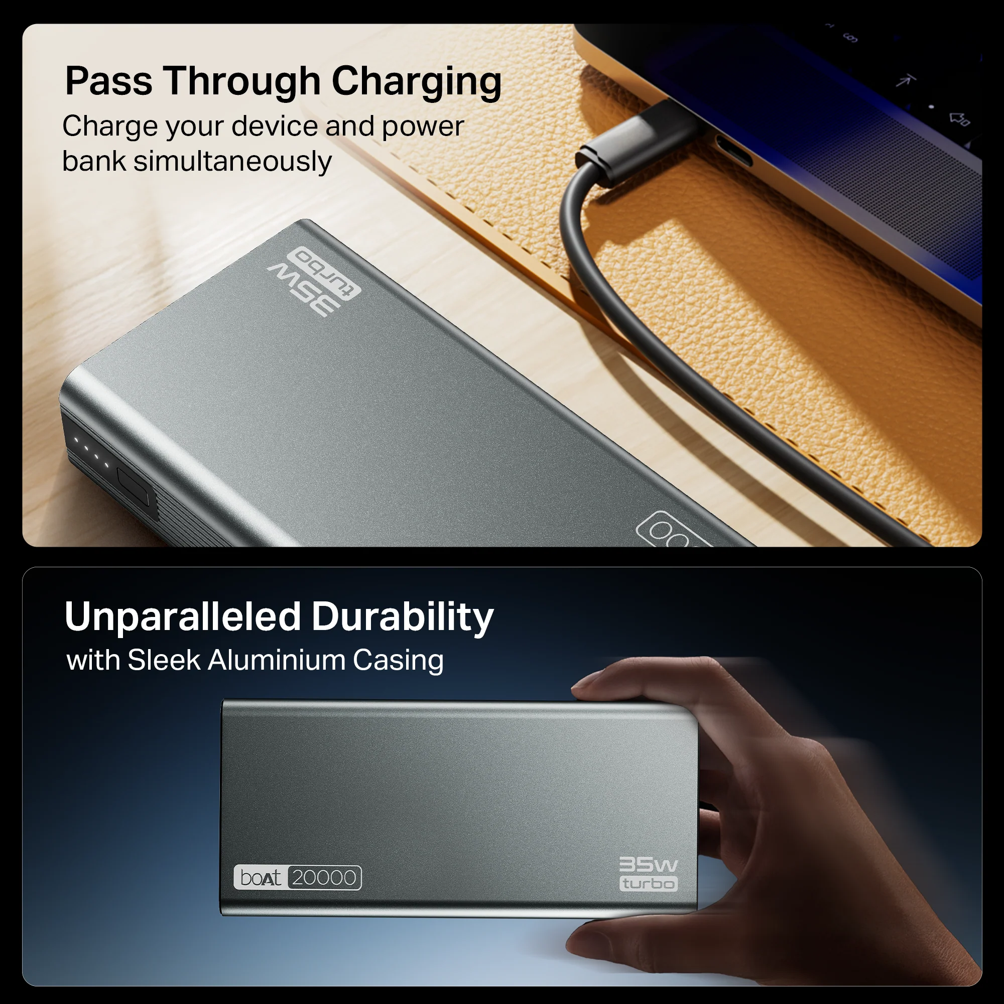 Energyshroom PB435 Turbo | Powerbank with 35W Fast Charging, 20,000mAh, 12-Layer Smart IC Protection, Aluminium Casing - Image 23