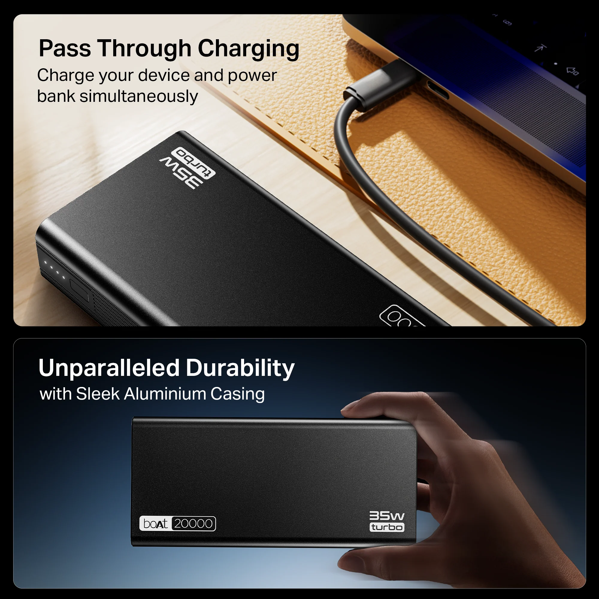 Energyshroom PB435 Turbo | Powerbank with 35W Fast Charging, 20,000mAh, 12-Layer Smart IC Protection, Aluminium Casing - Image 7