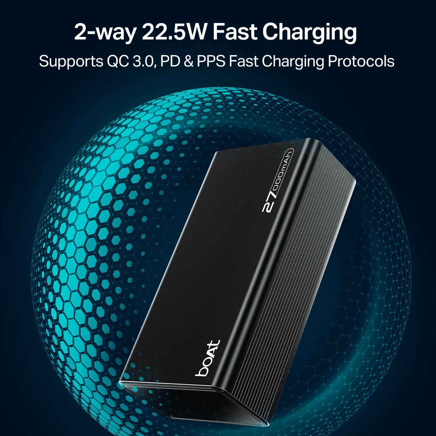 Energyshroom PB600 | Powerbank with 22.5W Fast Charging, 27000mAh, 12-Layer Protection, 4 Output Ports - Image 3