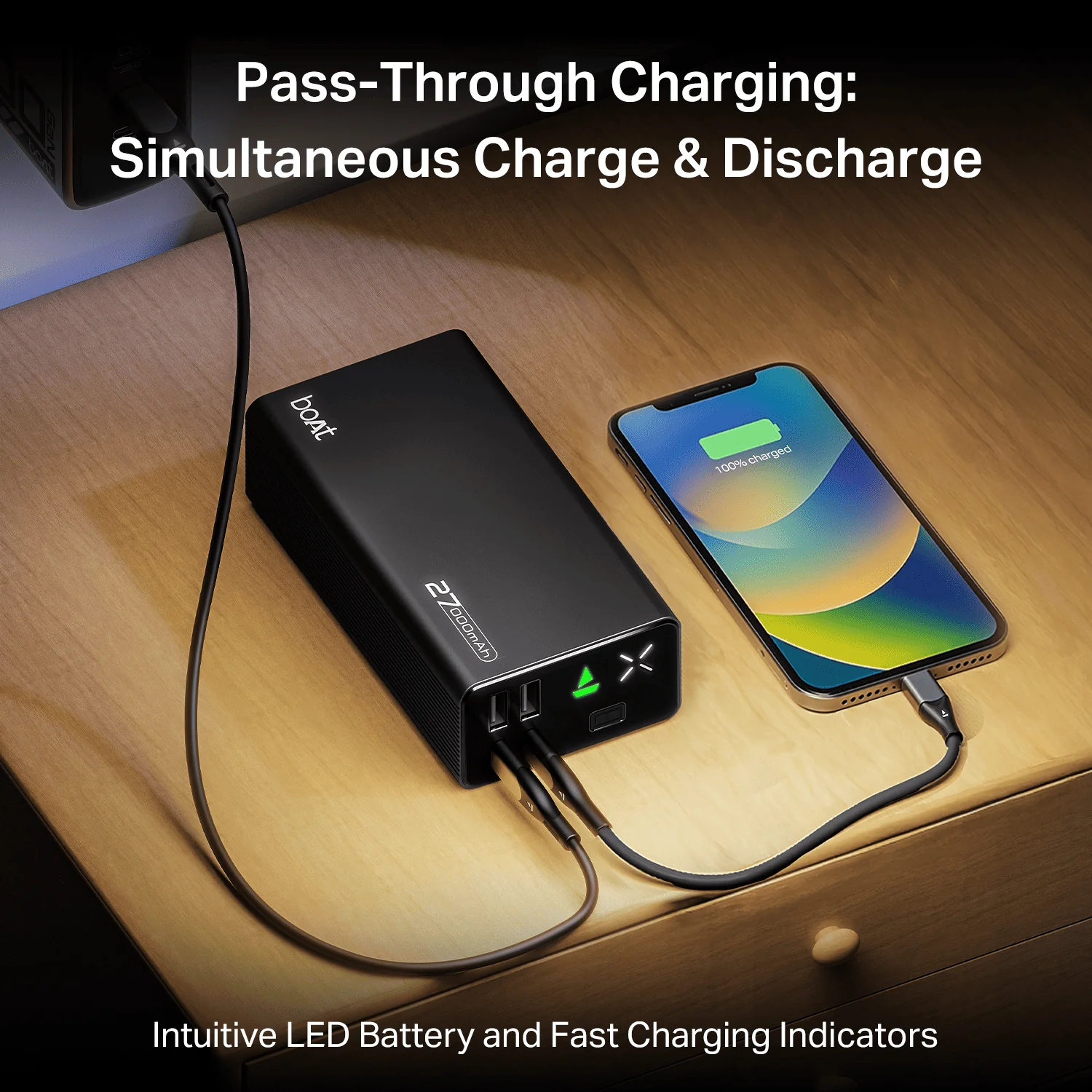 Energyshroom PB600 | Powerbank with 22.5W Fast Charging, 27000mAh, 12-Layer Protection, 4 Output Ports - Image 6