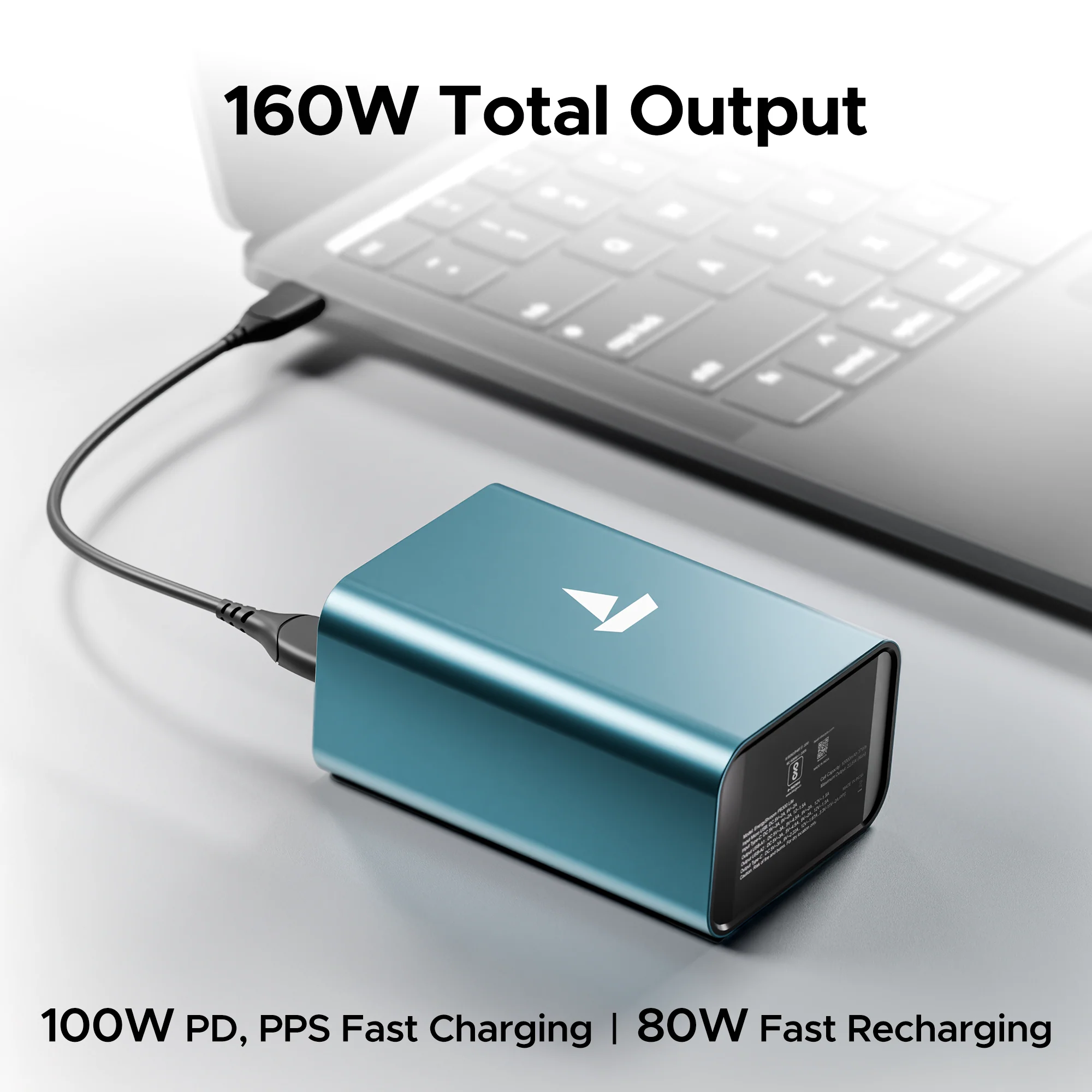 Energyshroom PB600 PowerPulse | Powerbank with 27000mAh Capacity, 160W Total Output, 12-Layer Smart IC Protection - Image 5