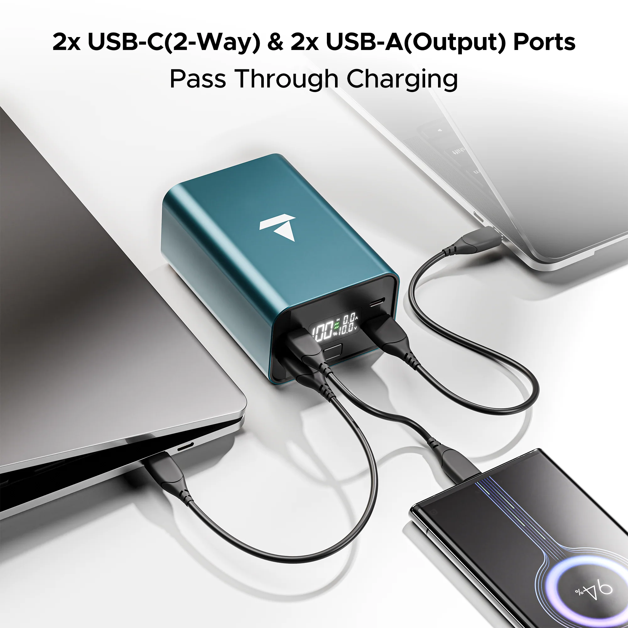 Energyshroom PB600 PowerPulse | Powerbank with 27000mAh Capacity, 160W Total Output, 12-Layer Smart IC Protection - Image 7