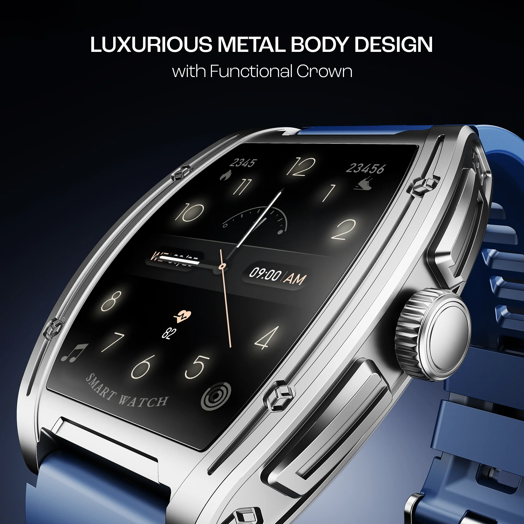 boAt Enigma Ascend | Smartwatch with 1.75" HD Display, Functional Crown, Luxurious Metal Body, 100+ Sports Modes - Image 14