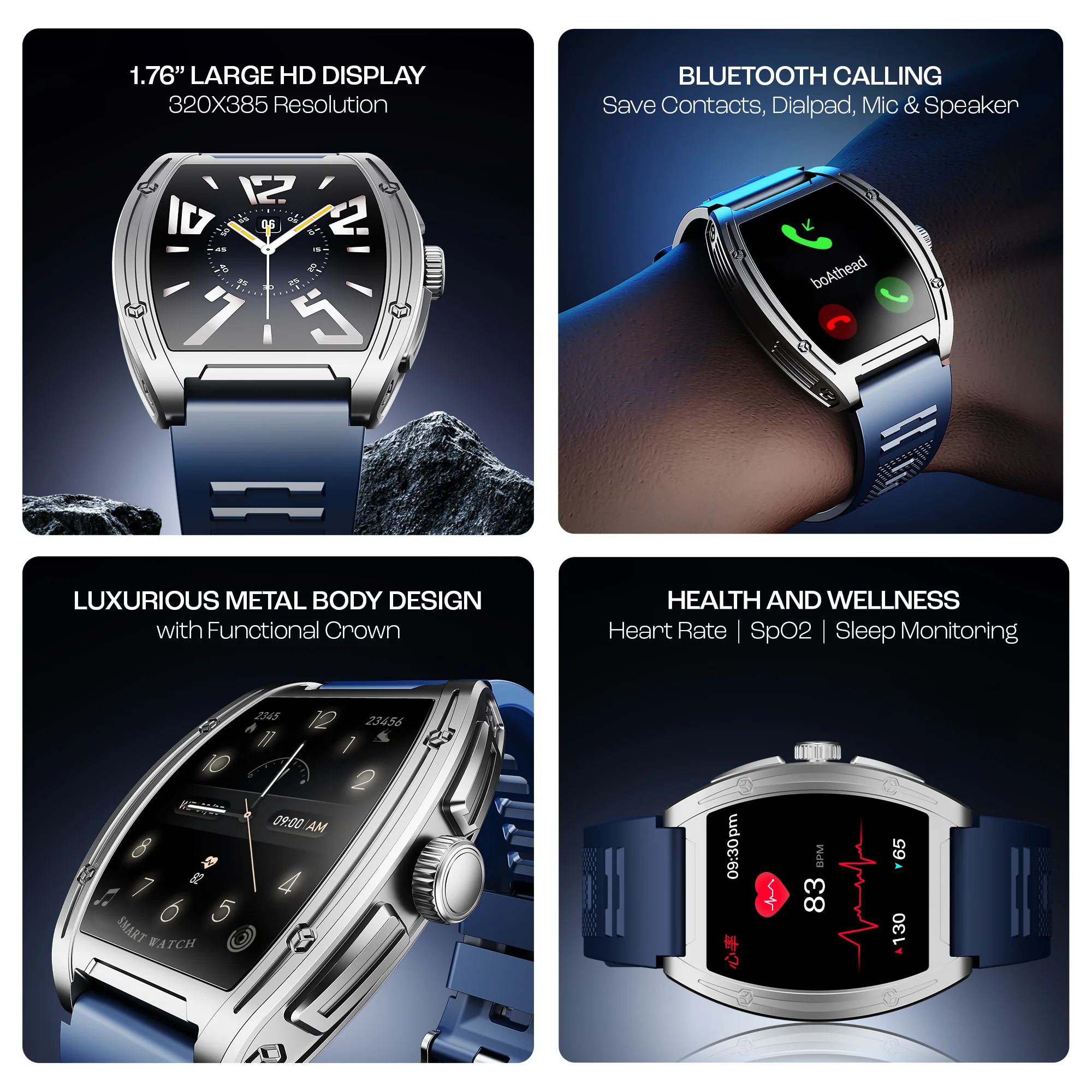 boAt Enigma Ascend | Smartwatch with 1.75" HD Display, Functional Crown, Luxurious Metal Body, 100+ Sports Modes - Image 21