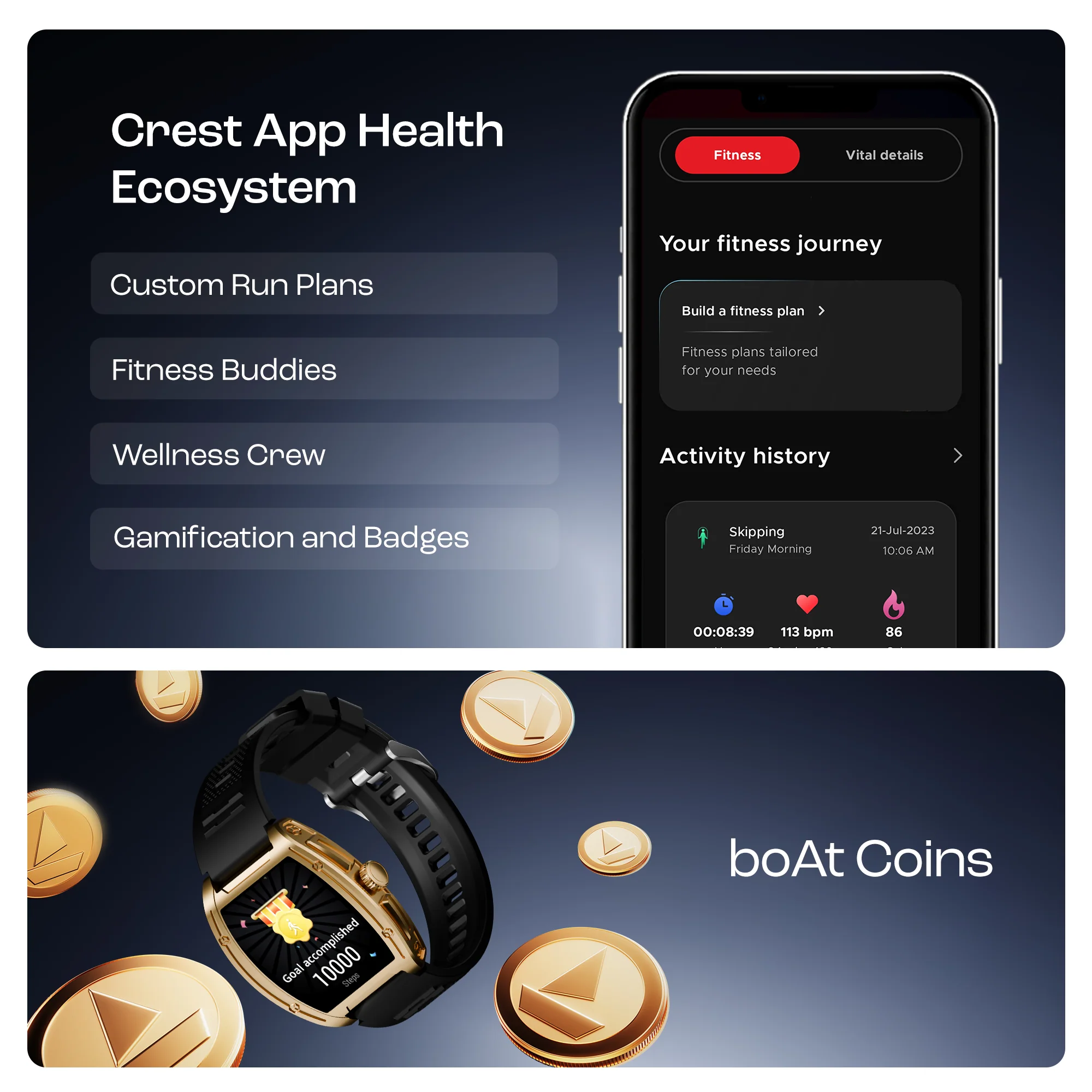 boAt Enigma Ascend | Smartwatch with 1.75" HD Display, Functional Crown, Luxurious Metal Body, 100+ Sports Modes - Image 28
