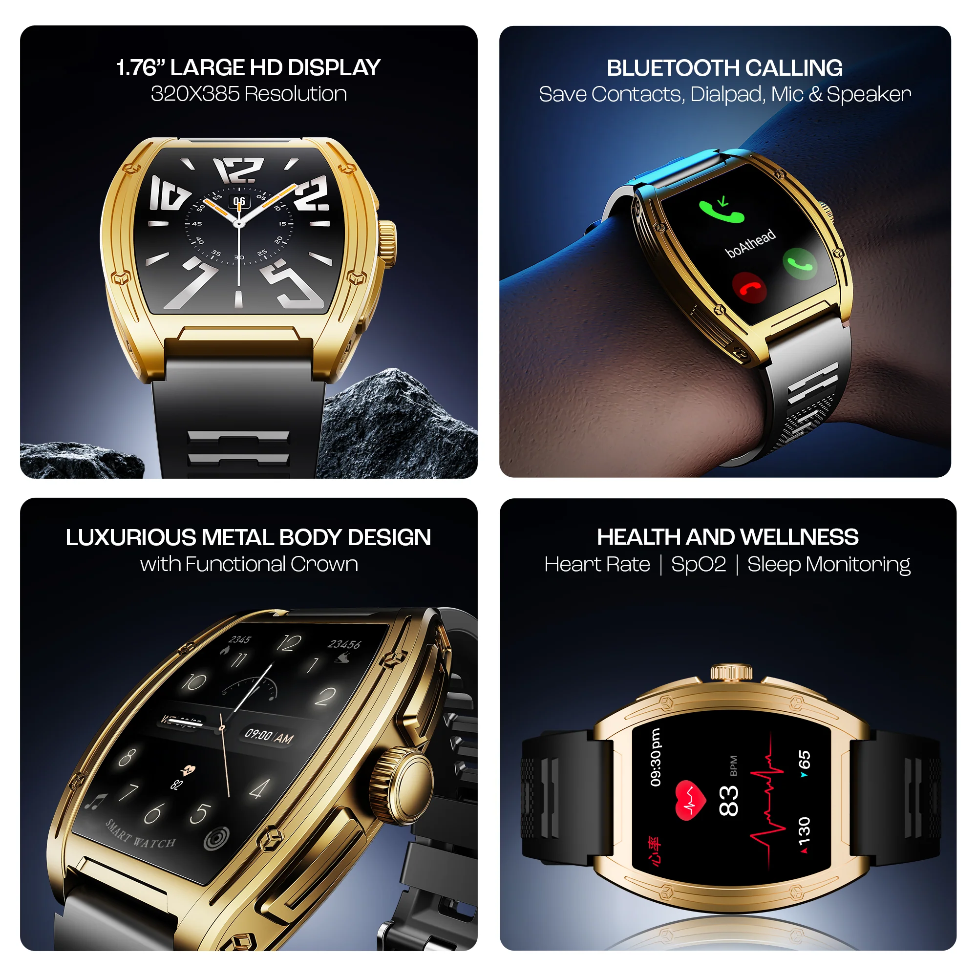 boAt Enigma Ascend | Smartwatch with 1.75" HD Display, Functional Crown, Luxurious Metal Body, 100+ Sports Modes - Image 30