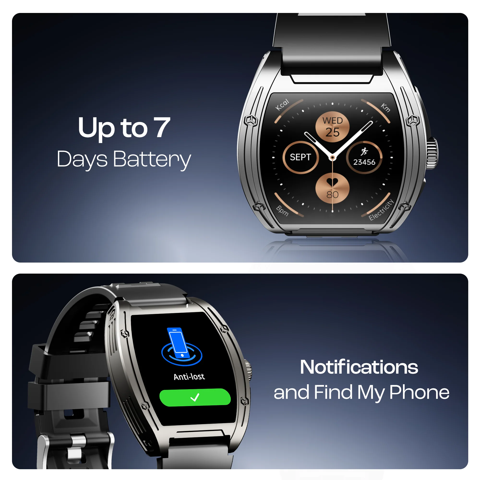 boAt Enigma Ascend | Smartwatch with 1.75" HD Display, Functional Crown, Luxurious Metal Body, 100+ Sports Modes - Image 8
