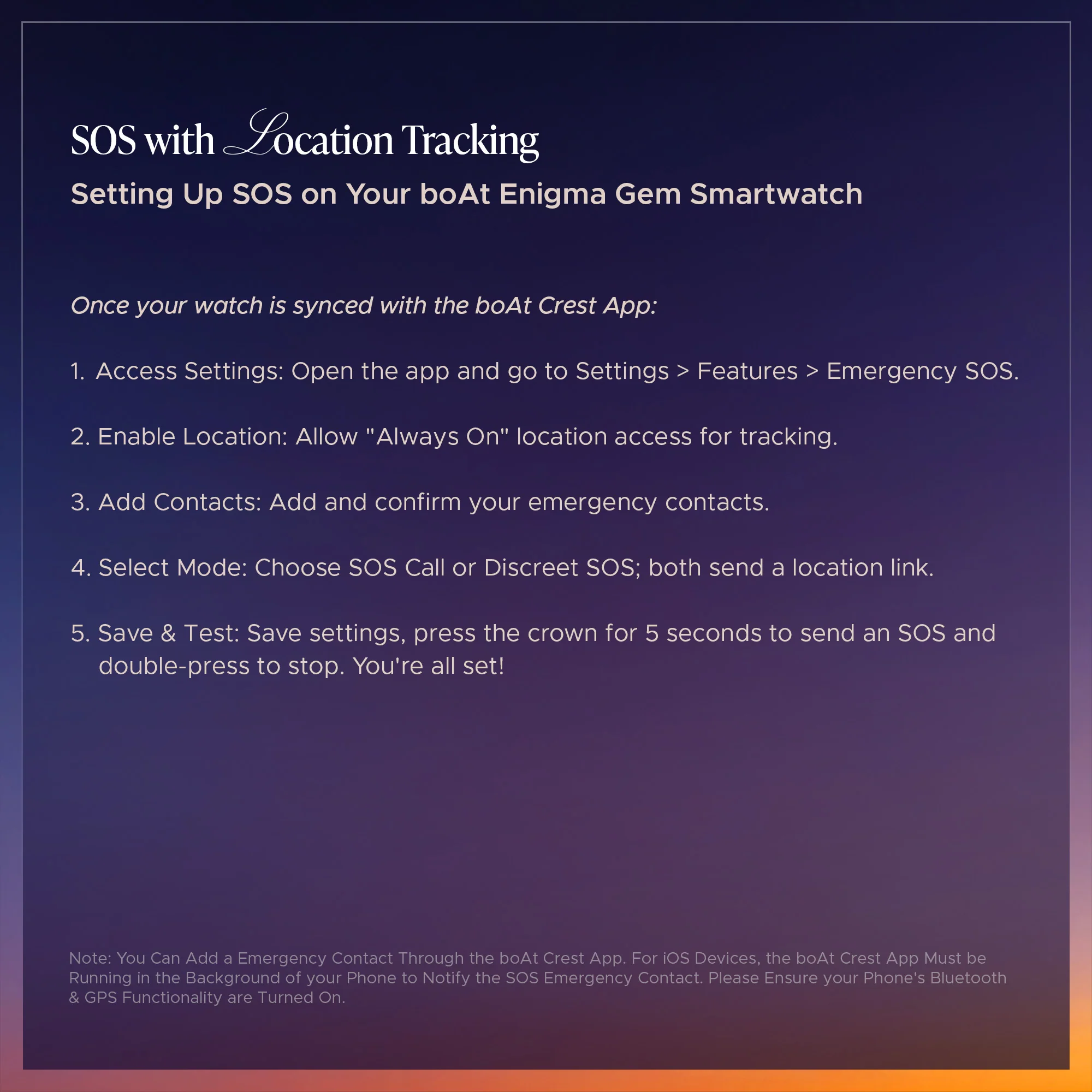 boAt Enigma Gem | Smartwatch with 1.19" AMOLED Display, SOS with Location Tracking, Single Chip BT Calling - Image 17