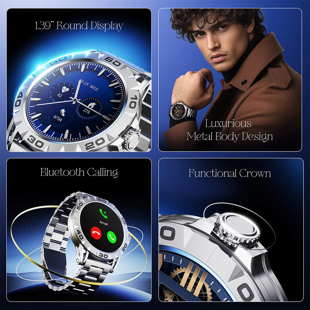 boAt Enigma Orion | Smartwatch with 1.39" HD Display, AI Voice Assistant, HR, SpO2 & Stress Monitoring, Sleep Monitor - Image 12