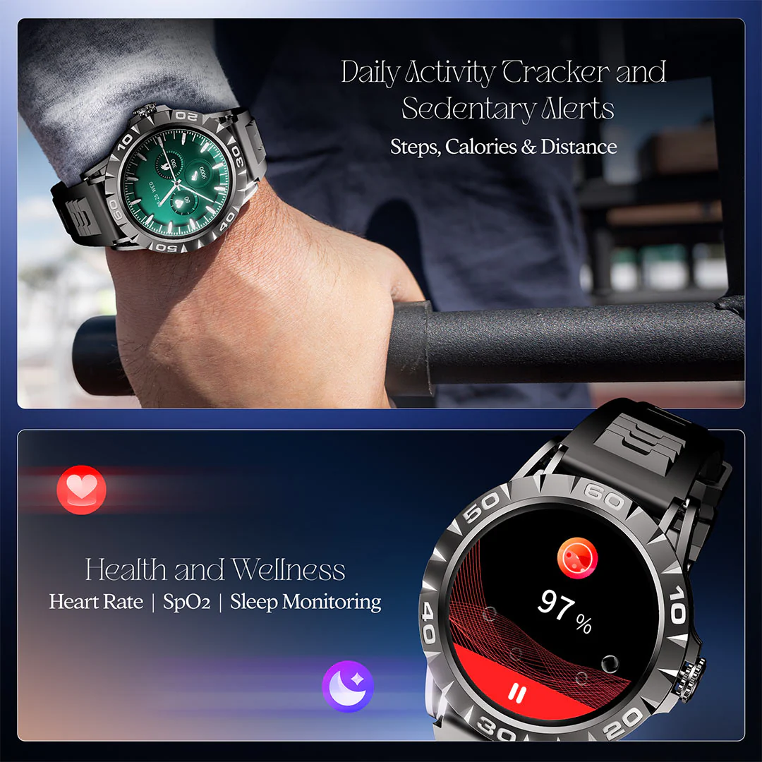 boAt Enigma Orion | Smartwatch with 1.39" HD Display, AI Voice Assistant, HR, SpO2 & Stress Monitoring, Sleep Monitor - Image 18