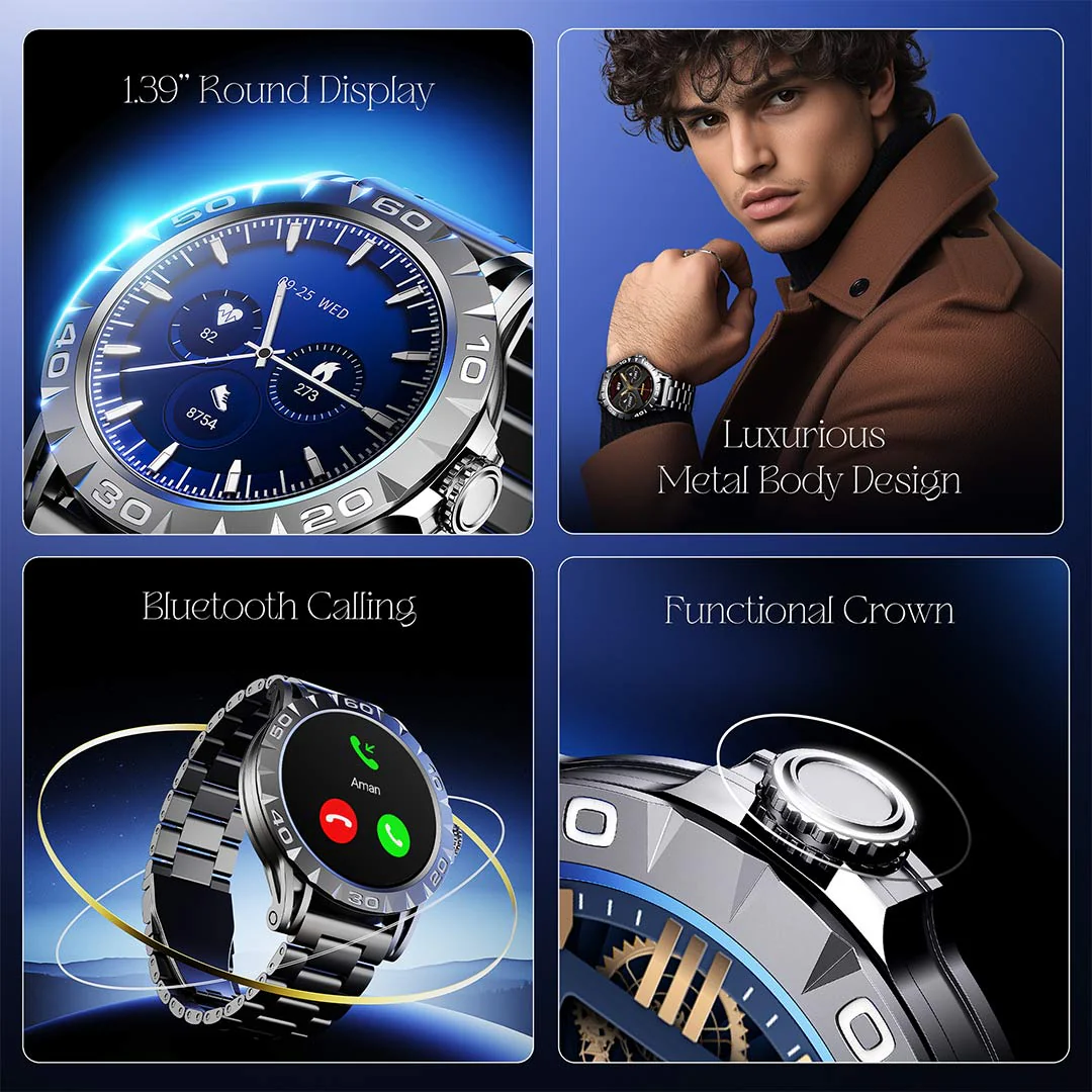 boAt Enigma Orion | Smartwatch with 1.39" HD Display, AI Voice Assistant, HR, SpO2 & Stress Monitoring, Sleep Monitor - Image 22