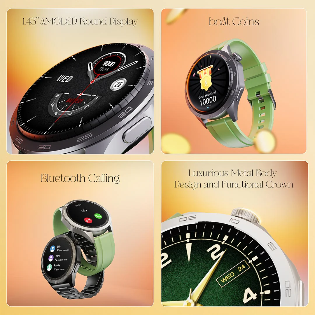 boAt Enigma Radiant  | Smartwatch with 1.43" Amoled Display, AI Voice Assistant, Multiple Watch Faces - Image 13