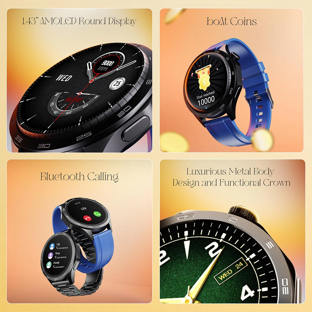 boAt Enigma Radiant  | Smartwatch with 1.43" Amoled Display, AI Voice Assistant, Multiple Watch Faces - Image 25