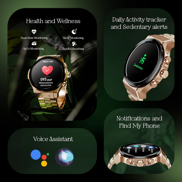 boAt Enigma X400 | Smartwatch with 1.45" Round AMOLED Display, 100+ Sports Modes, HR, SpO2, & Stress Monitoring - Image 15