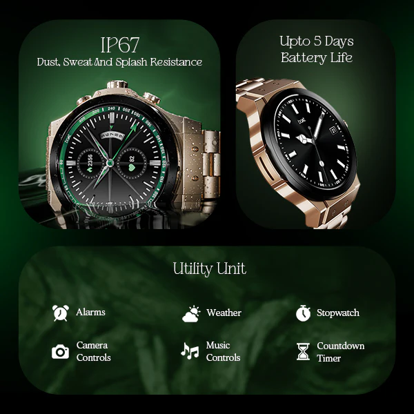 boAt Enigma X400 | Smartwatch with 1.45" Round AMOLED Display, 100+ Sports Modes, HR, SpO2, & Stress Monitoring - Image 16