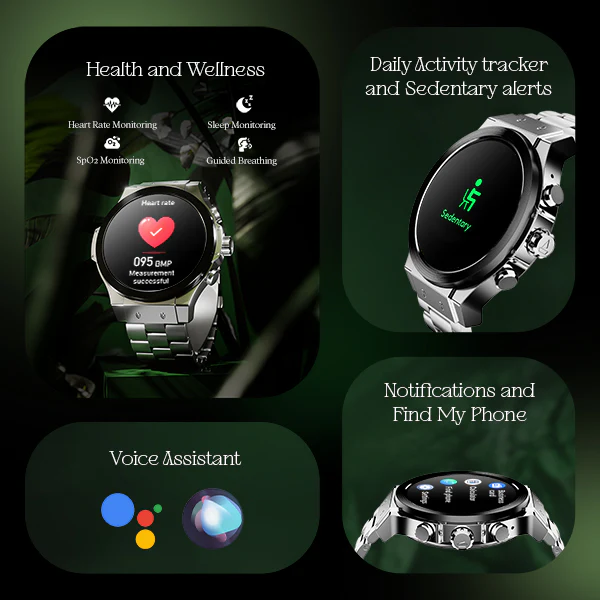 boAt Enigma X400 | Smartwatch with 1.45" Round AMOLED Display, 100+ Sports Modes, HR, SpO2, & Stress Monitoring - Image 24