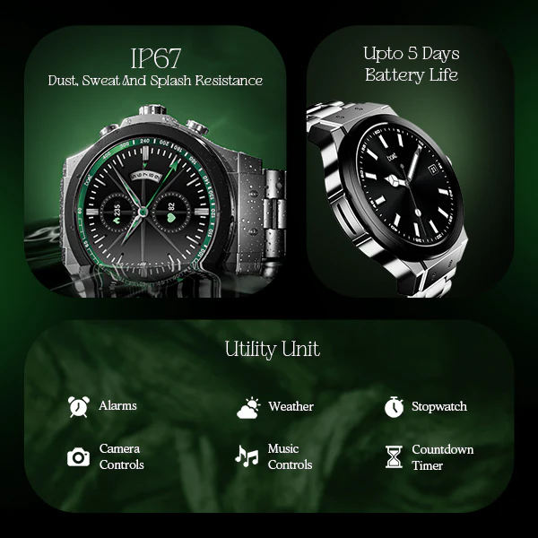 boAt Enigma X400 | Smartwatch with 1.45" Round AMOLED Display, 100+ Sports Modes, HR, SpO2, & Stress Monitoring - Image 25