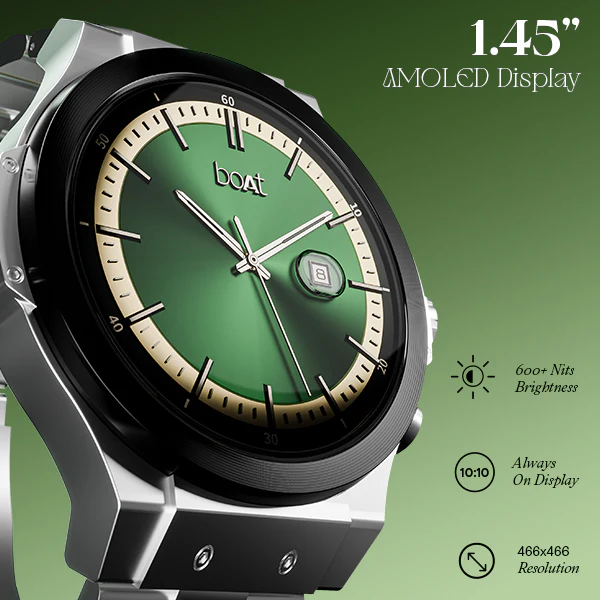 boAt Enigma X400 | Smartwatch with 1.45" Round AMOLED Display, 100+ Sports Modes, HR, SpO2, & Stress Monitoring - Image 26