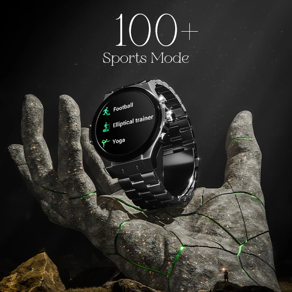 boAt Enigma X400 | Smartwatch with 1.45" Round AMOLED Display, 100+ Sports Modes, HR, SpO2, & Stress Monitoring - Image 3