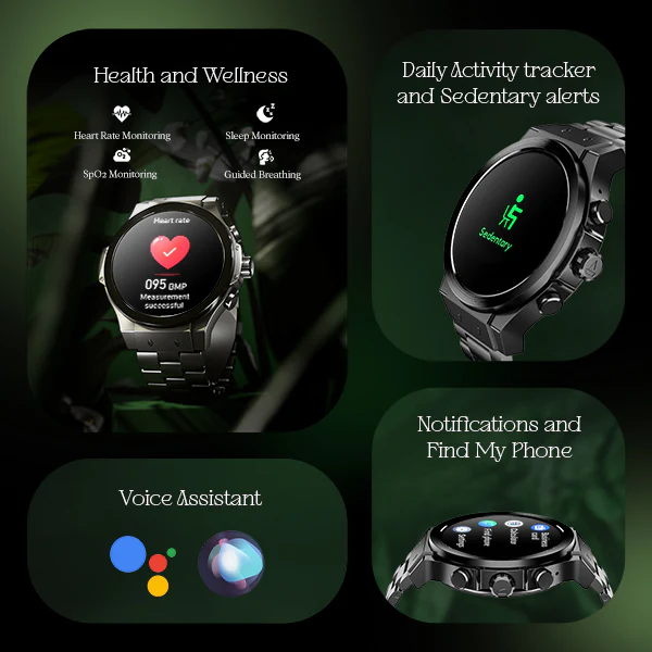 boAt Enigma X400 | Smartwatch with 1.45" Round AMOLED Display, 100+ Sports Modes, HR, SpO2, & Stress Monitoring - Image 6