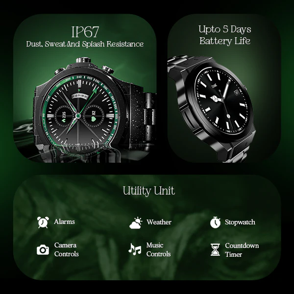 boAt Enigma X400 | Smartwatch with 1.45" Round AMOLED Display, 100+ Sports Modes, HR, SpO2, & Stress Monitoring - Image 7