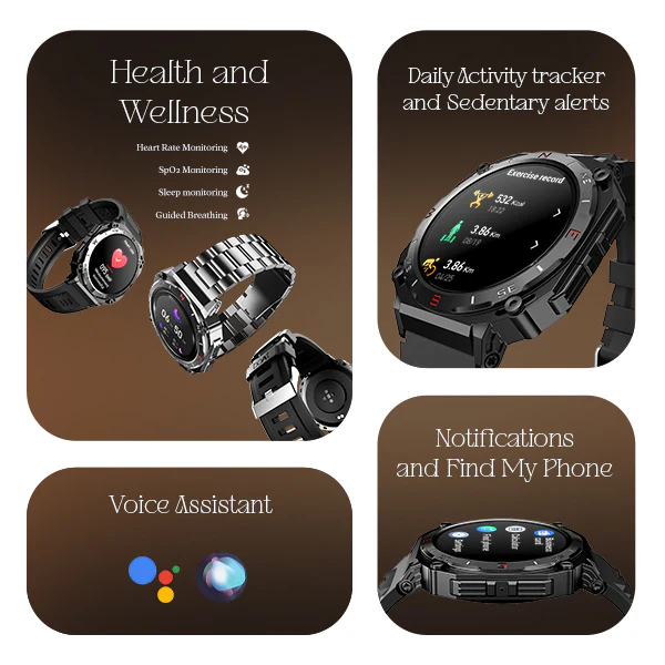 boAt Enigma X500 | Smartwatch with 1.43" (3.63 cm) AMOLED Round Display, BT Calling, 100+ Watch Faces, 100+ Sports Modes - Image 10