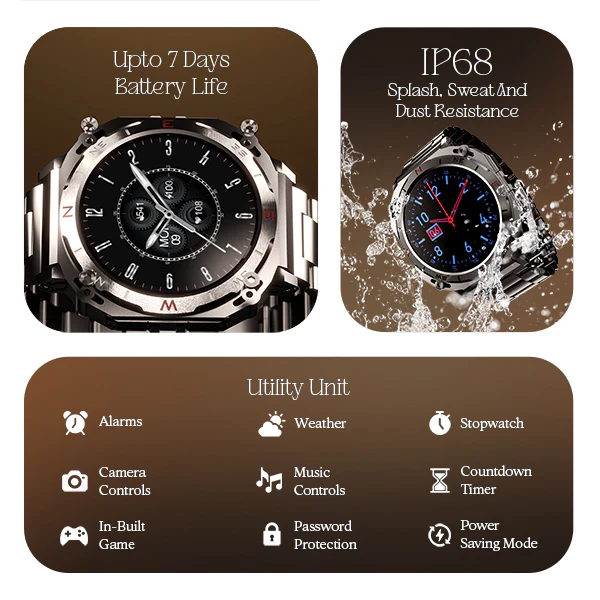 boAt Enigma X500 | Smartwatch with 1.43" (3.63 cm) AMOLED Round Display, BT Calling, 100+ Watch Faces, 100+ Sports Modes - Image 16