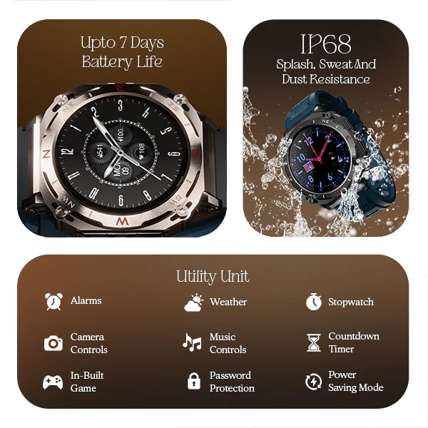 boAt Enigma X500 | Smartwatch with 1.43" (3.63 cm) AMOLED Round Display, BT Calling, 100+ Watch Faces, 100+ Sports Modes - Image 23