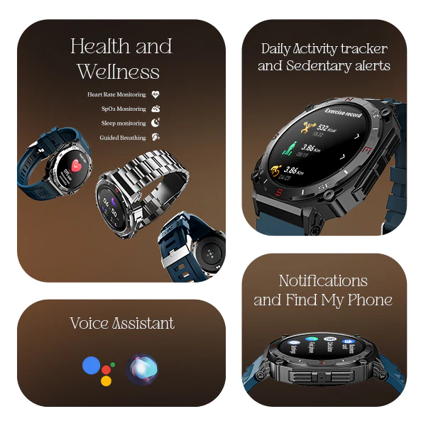 boAt Enigma X500 | Smartwatch with 1.43" (3.63 cm) AMOLED Round Display, BT Calling, 100+ Watch Faces, 100+ Sports Modes - Image 24