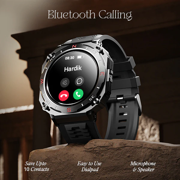 boAt Enigma X500 | Smartwatch with 1.43" (3.63 cm) AMOLED Round Display, BT Calling, 100+ Watch Faces, 100+ Sports Modes - Image 5