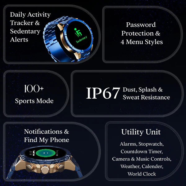 boAt Enigma X700 | Luxury Smartwatch with 1.52" AMOLED Display, 100+ Watch Faces, 100+ Sports Modes - Image 12