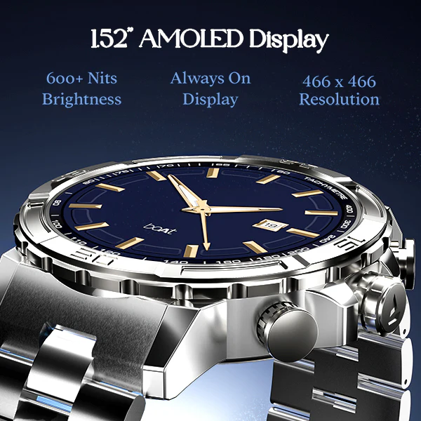 boAt Enigma X700 | Luxury Smartwatch with 1.52" AMOLED Display, 100+ Watch Faces, 100+ Sports Modes - Image 16