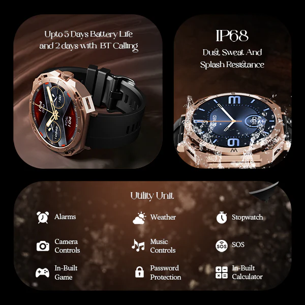 boAt Enigma Z20 | Luxury Smartwatch with 1.51" Round HD Display, IP68 Water & Dust Resistance, Multiple Sports Modes - Image 11