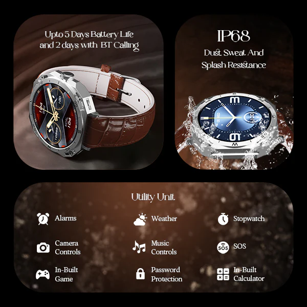 boAt Enigma Z20 | Luxury Smartwatch with 1.51" Round HD Display, IP68 Water & Dust Resistance, Multiple Sports Modes - Image 19