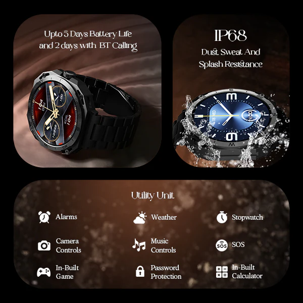 boAt Enigma Z20 | Luxury Smartwatch with 1.51" Round HD Display, IP68 Water & Dust Resistance, Multiple Sports Modes - Image 27