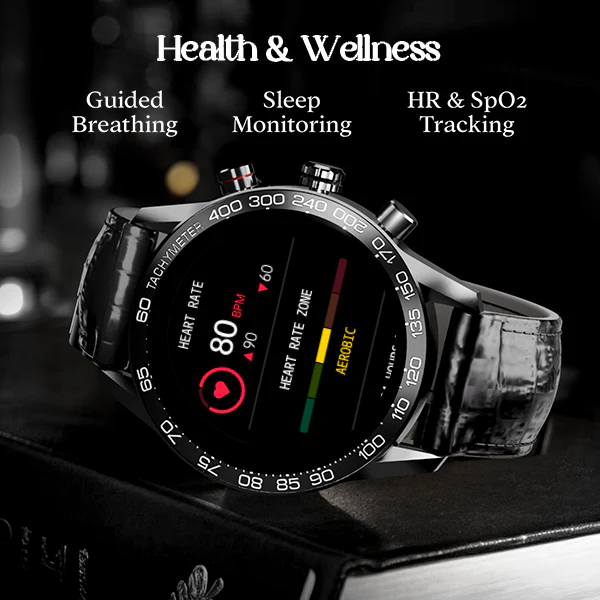 boAt Enigma Z40 | Luxury Smartwatch with 1.32" Round TFT Display, IP67 Splash & Sweat Resistance, SpO2 & Sleep Monitoring - Image 10