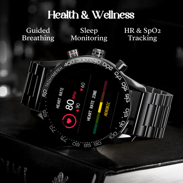 boAt Enigma Z40 | Luxury Smartwatch with 1.32" Round TFT Display, IP67 Splash & Sweat Resistance, SpO2 & Sleep Monitoring - Image 15