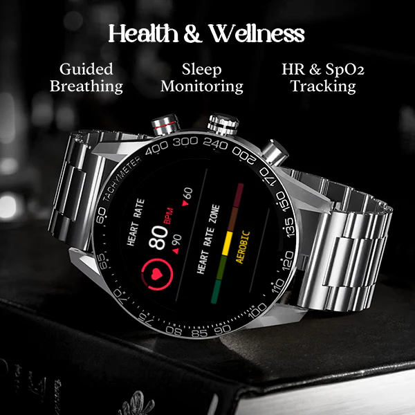 boAt Enigma Z40 | Luxury Smartwatch with 1.32" Round TFT Display, IP67 Splash & Sweat Resistance, SpO2 & Sleep Monitoring - Image 23