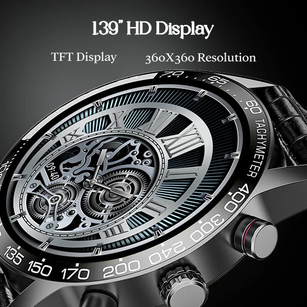 boAt Enigma Z40 | Luxury Smartwatch with 1.32" Round TFT Display, IP67 Splash & Sweat Resistance, SpO2 & Sleep Monitoring - Image 8