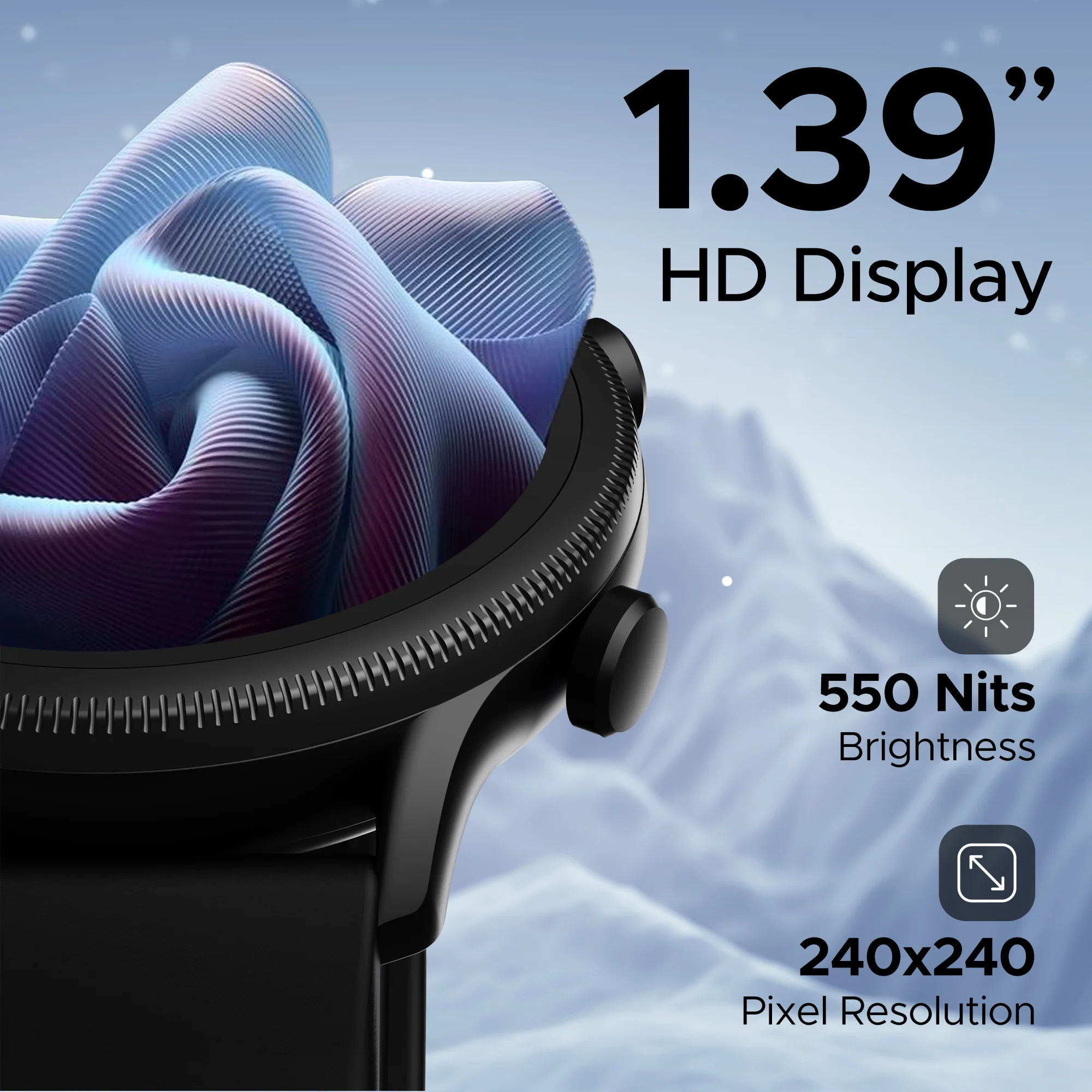 boAt Flash Plus | Smartwatch with 1.39" (3.53cm)  HD, BT Calling, Heart Rate, SpO2 & Sleep Monitoring - Image 9