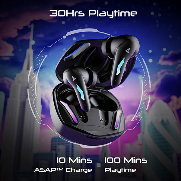 boAt Immortal 100 | Bluetooth Gaming Wireless Earbuds with BEAST™ Mode, IWP Technology, ENx™ Technology, 30 Hours Playback - Image 5