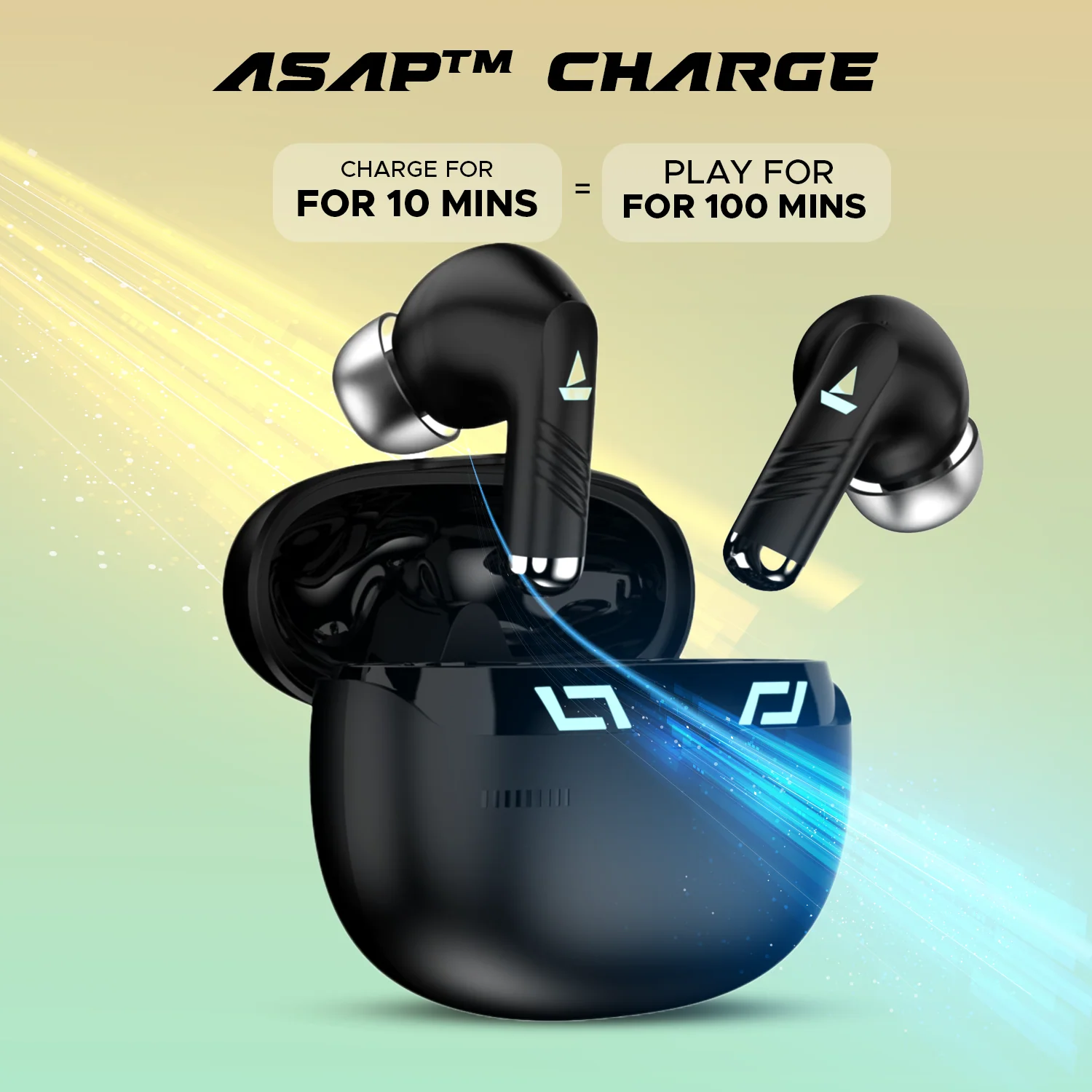 boAt Immortal 101 | True Wireless Gaming Earbuds with 30 Hours Playback, Blazing LED Lights, BEAST™️Mode, ASAP™ Charge - Image 8