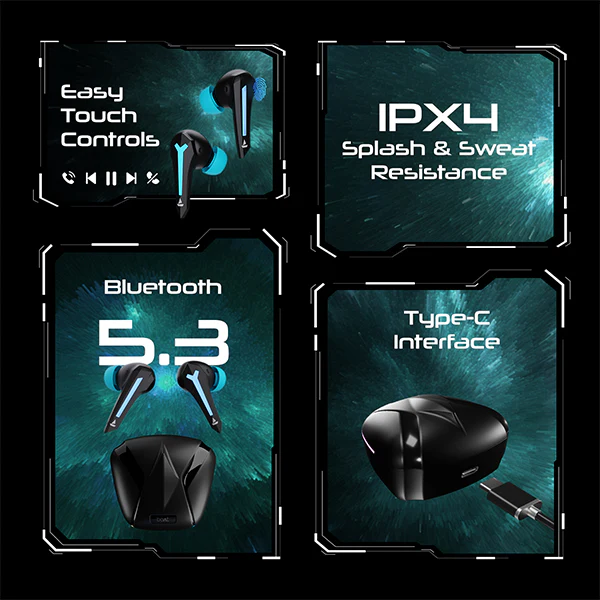 boAt Immortal 111 | Bluetooth Gaming Wireless Earbuds with BEAST™️Mode, ENx™ Technology, ASAP™ Charge, Bluetooth v5.3 - Image 4