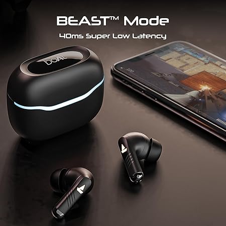 boAt Immortal 125 | Gaming Wireless Earbuds with BEAST™️Mode, 40 Hours Playback, ENx™ Technology, RGB LED lights - Image 4