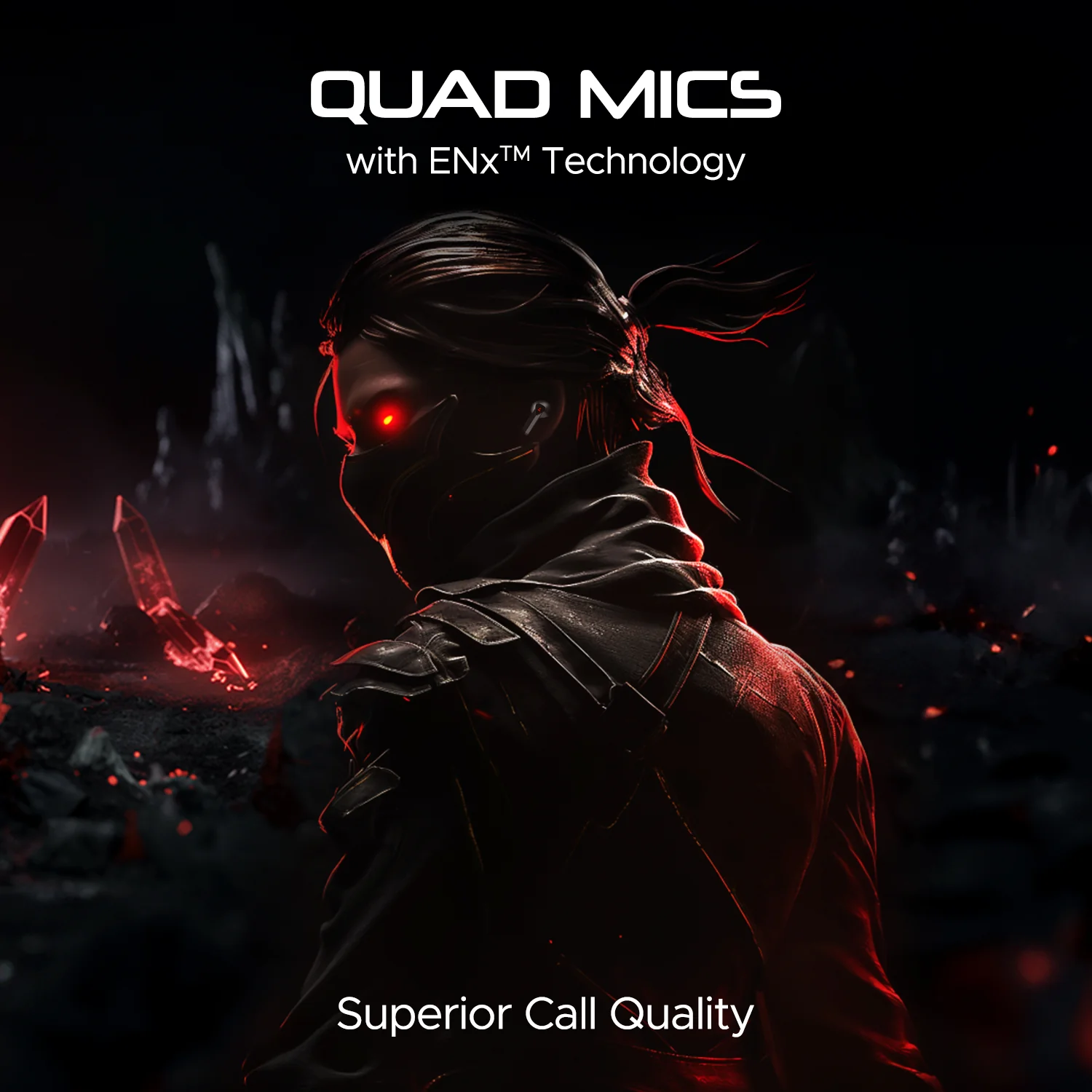 boAt Immortal 158 | Bluetooth Gaming Wireless Earbuds with BEAST™Mode, ENx™ with Quad Mics, ASAP™ Charge - Image 6