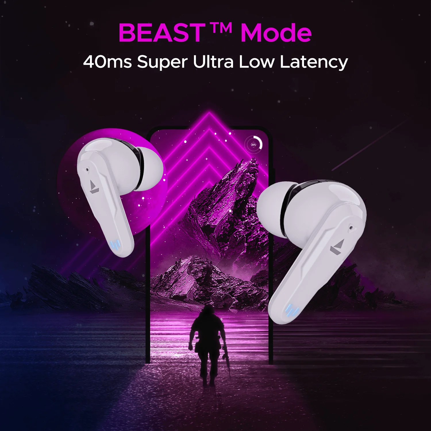 boAt Immortal 161 | Bluetooth Gaming Wireless Earbuds with BEAST™️Mode, ASAP™️ Charge, RGB lights - Image 6