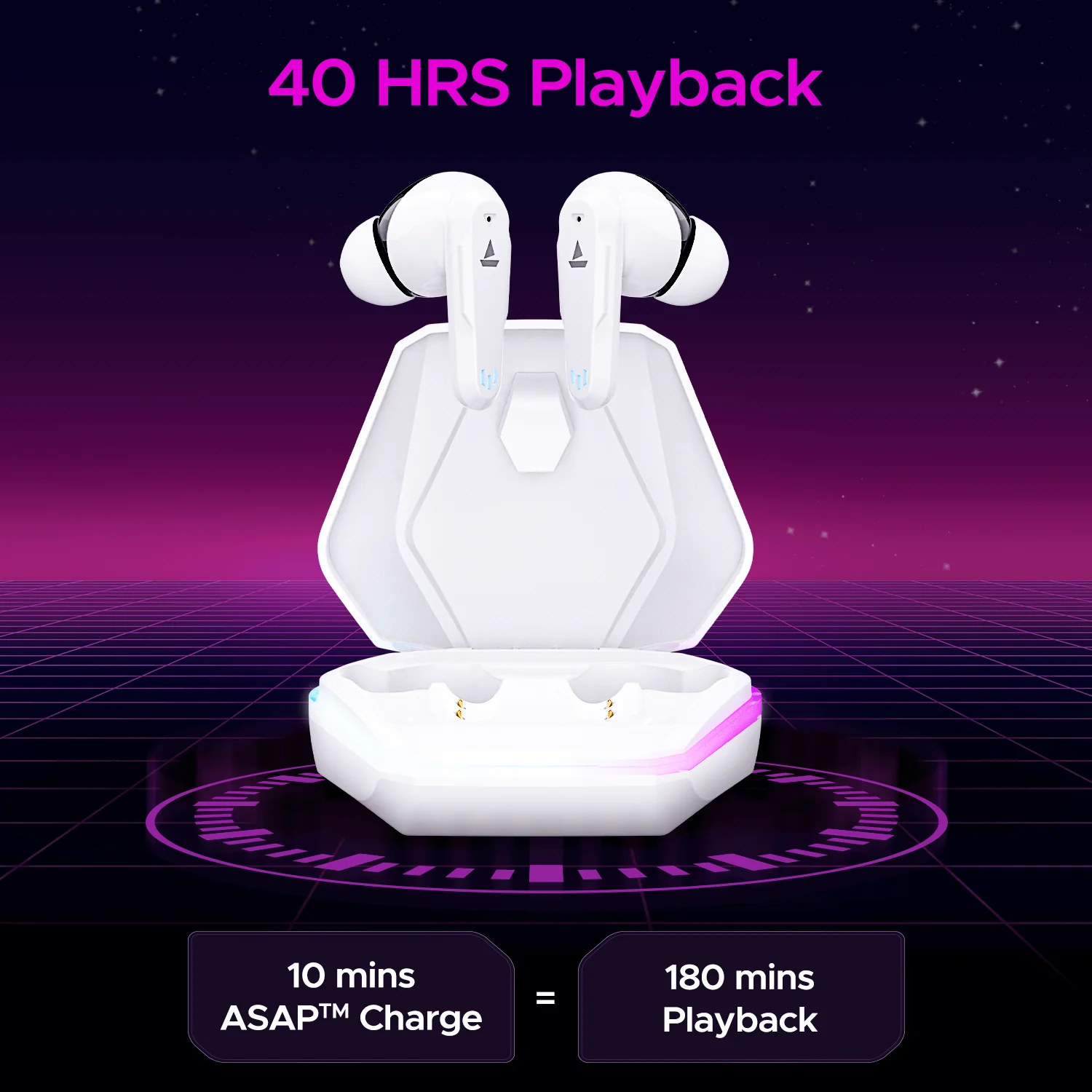 boAt Immortal 161 | Bluetooth Gaming Wireless Earbuds with BEAST™️Mode, ASAP™️ Charge, RGB lights - Image 8